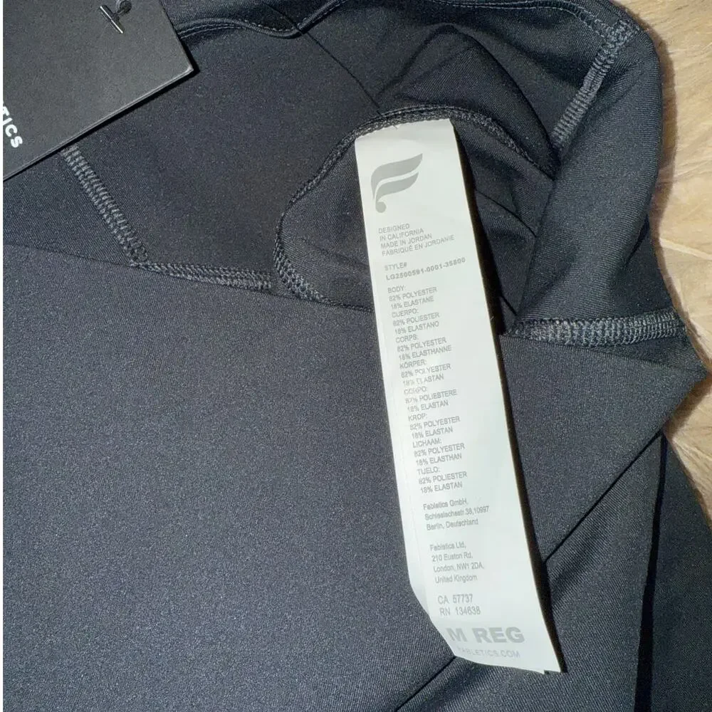 New Fabletics High Waisted PureLuxe TLC Legging Black size M - Picture 8 of 9